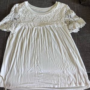 Women's blouse with lace